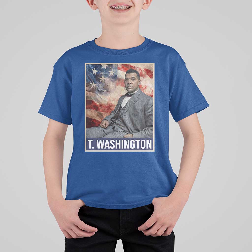 Booker Taliaferro Washington T Shirt For Kid African American Educator Black History Month