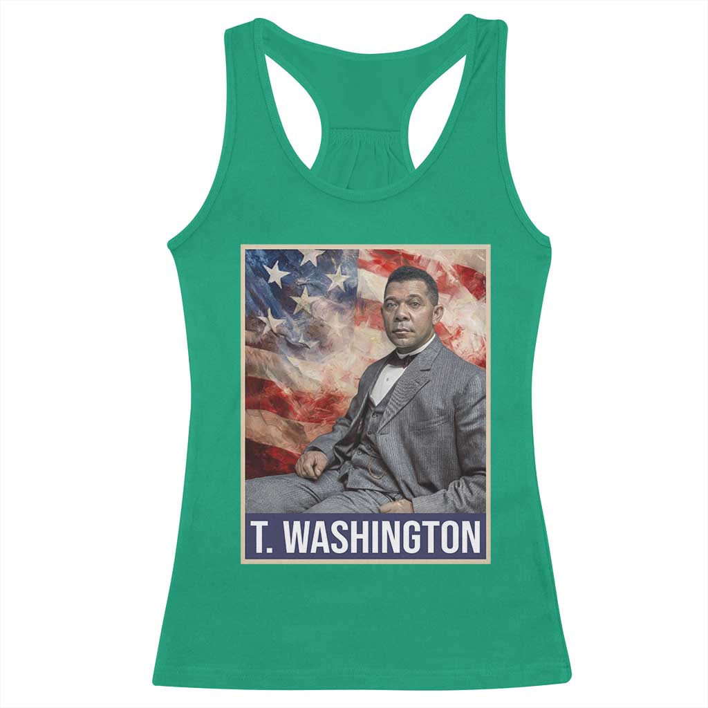 Booker Taliaferro Washington Racerback Tank Top African American Educator Black History Month