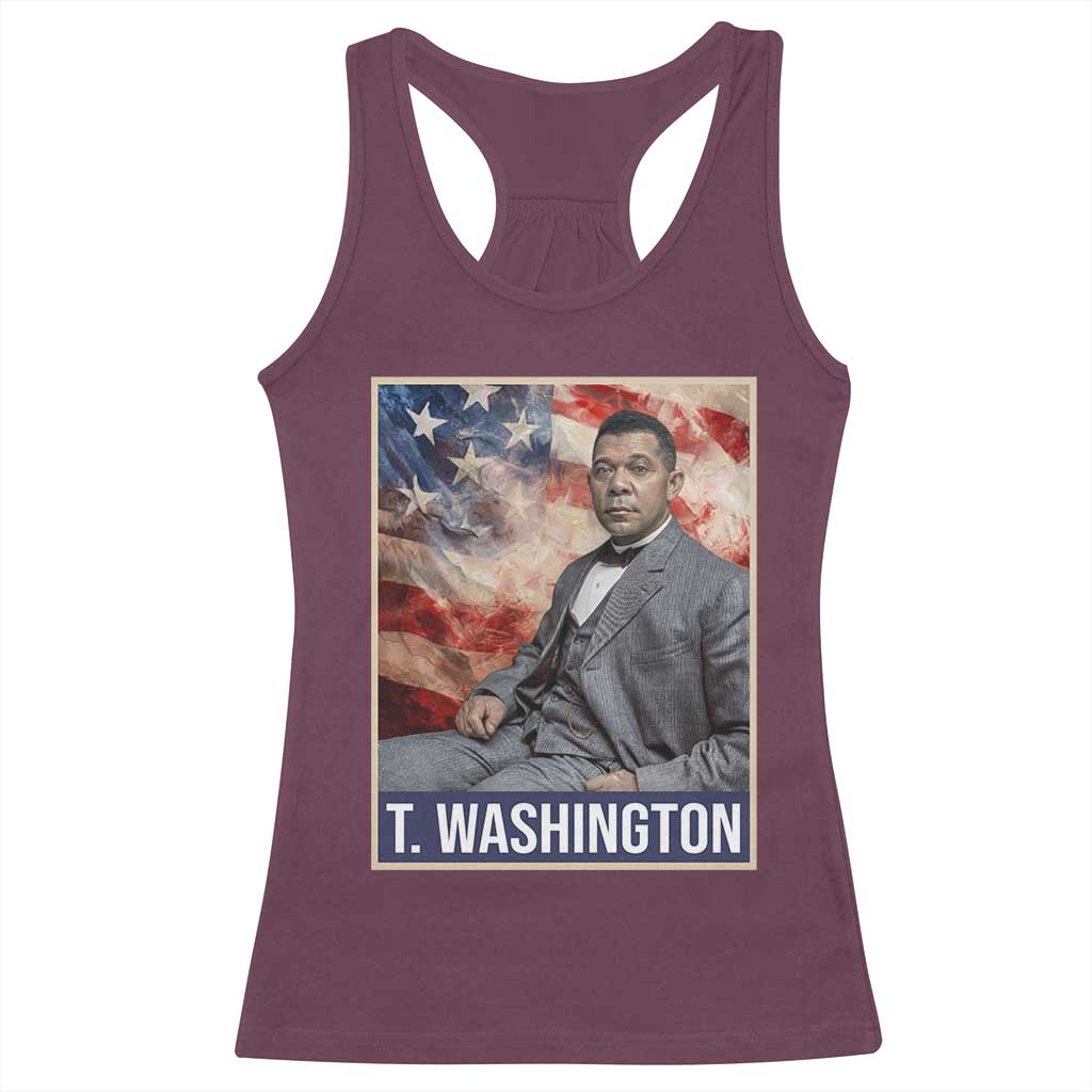 Booker Taliaferro Washington Racerback Tank Top African American Educator Black History Month