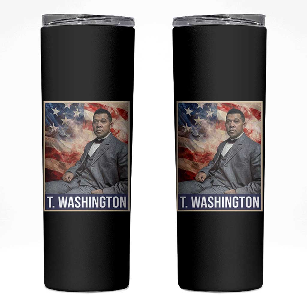 Booker Taliaferro Washington Skinny Tumbler African American Educator Black History Month