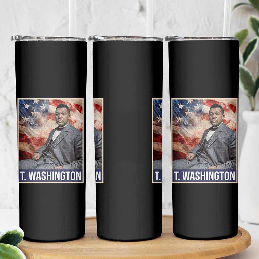 Booker Taliaferro Washington Skinny Tumbler African American Educator Black History Month