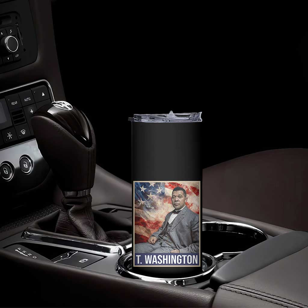 Booker Taliaferro Washington Skinny Tumbler African American Educator Black History Month