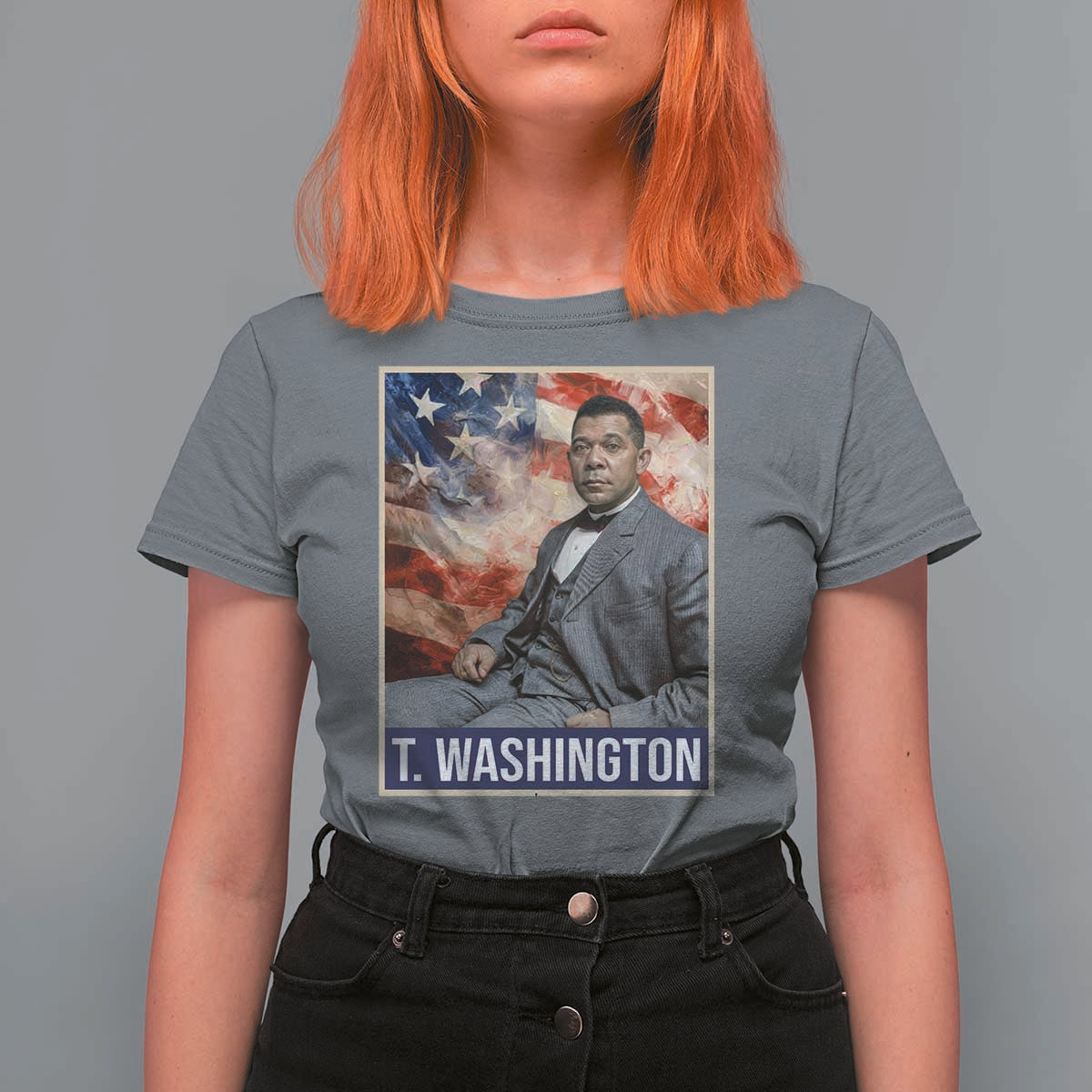 Booker Taliaferro Washington T Shirt For Women African American Educator Black History Month