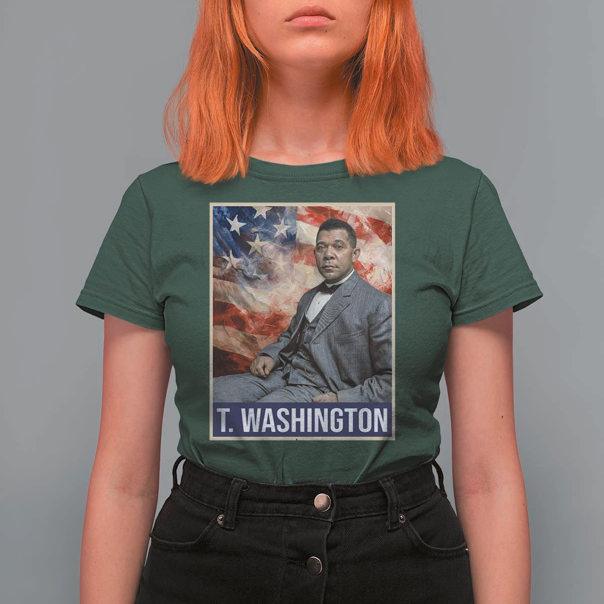 Booker Taliaferro Washington T Shirt For Women African American Educator Black History Month