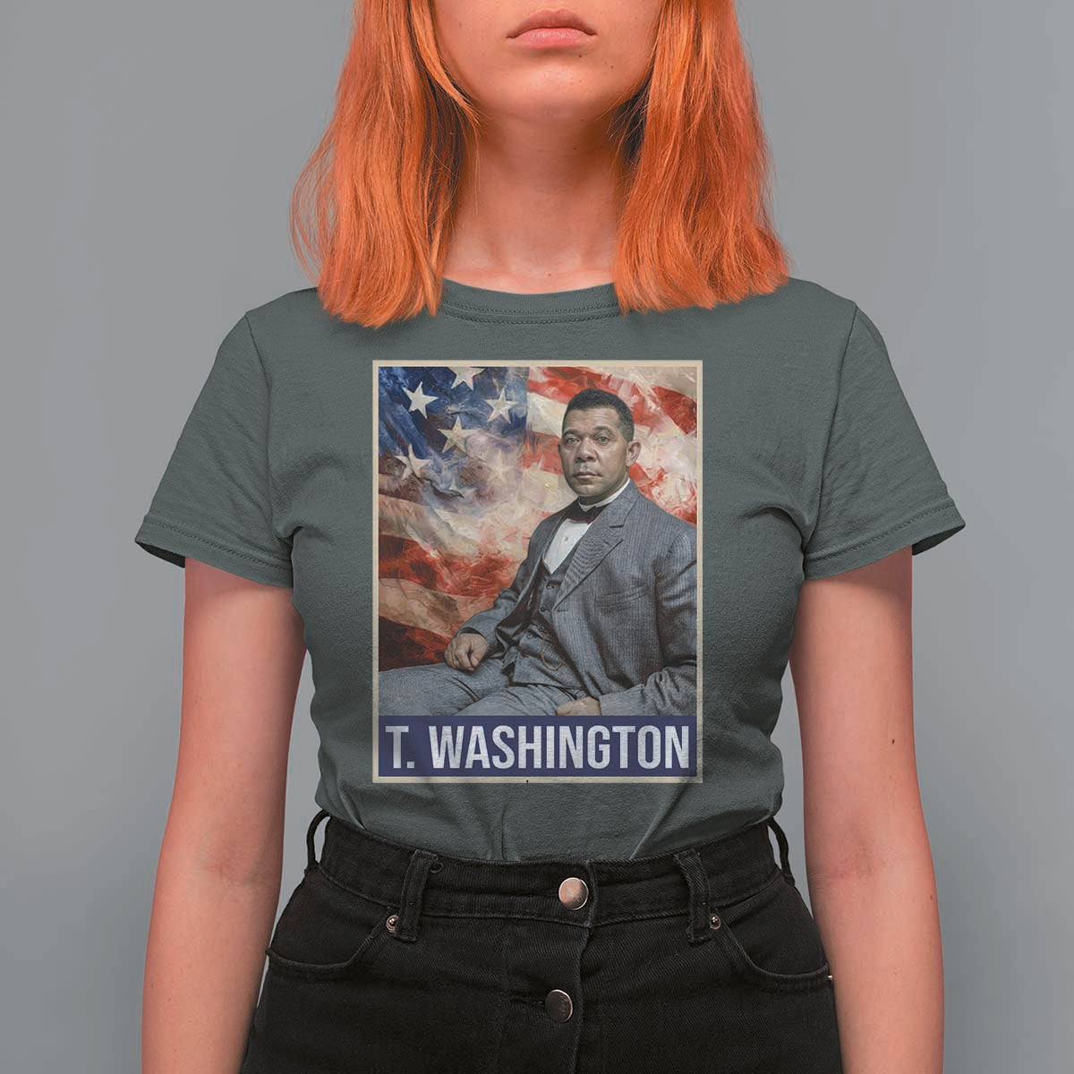 Booker Taliaferro Washington T Shirt For Women African American Educator Black History Month