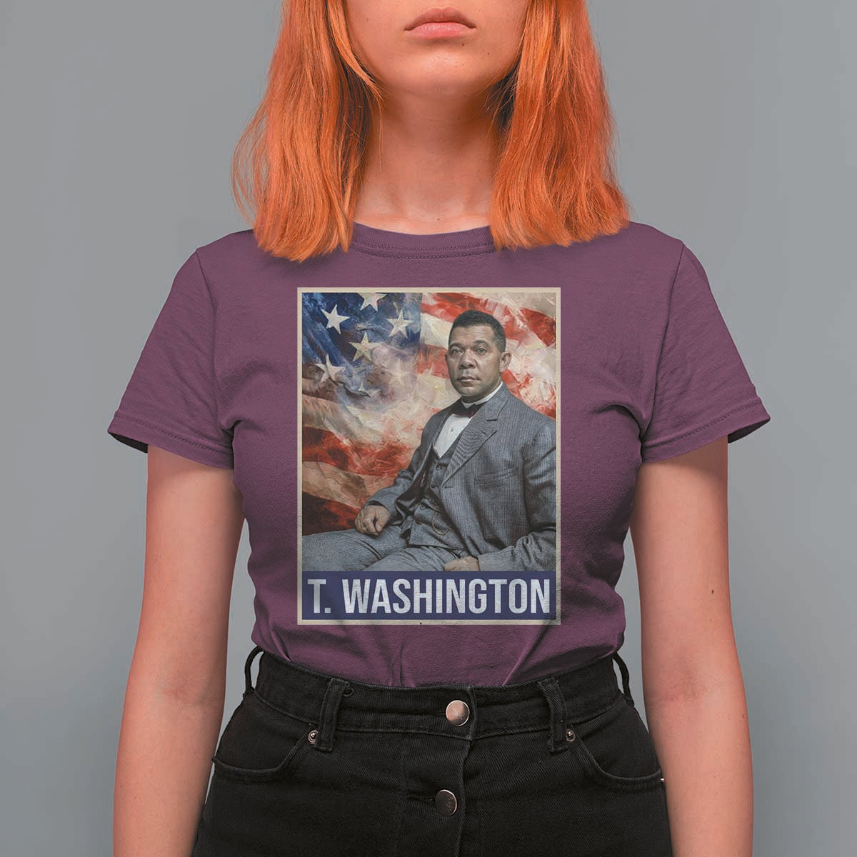 Booker Taliaferro Washington T Shirt For Women African American Educator Black History Month