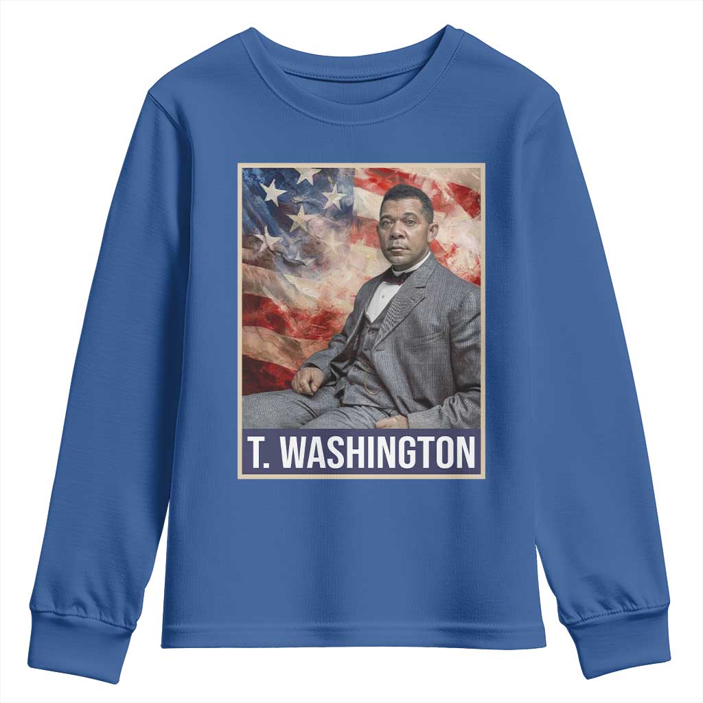 Booker Taliaferro Washington Youth Sweatshirt African American Educator Black History Month