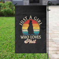 Funny Just A Girl Who Loves Phil Groundhog Garden Flag Punxsy Woodchuck Day Lover - Wonder Print Shop
