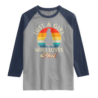 Funny Just A Girl Who Loves Phil Groundhog Raglan Shirt Punxsy Woodchuck Day Lover - Wonder Print Shop