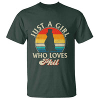 Funny Just A Girl Who Loves Phil Groundhog T Shirt Punxsy Woodchuck Day Lover - Wonder Print Shop