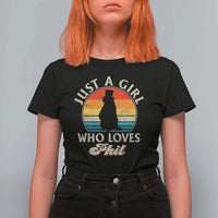 Funny Just A Girl Who Loves Phil Groundhog T Shirt For Women Punxsy Woodchuck Day Lover - Wonder Print Shop
