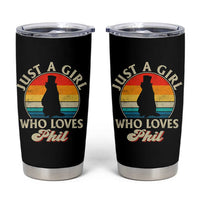 Funny Just A Girl Who Loves Phil Groundhog Tumbler Cup Punxsy Woodchuck Day Lover - Wonder Print Shop