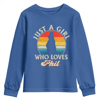 Funny Just A Girl Who Loves Phil Groundhog Youth Sweatshirt Punxsy Woodchuck Day Lover - Wonder Print Shop