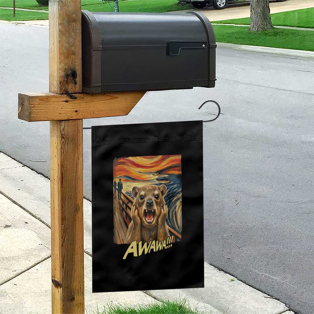Funny Awawa Hyrax Garden Flag The Scream Art Oddly Specific Meme Animal