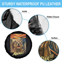 Funny Awawa Hyrax Spare Tire Cover The Scream Art Oddly Specific Meme Animal