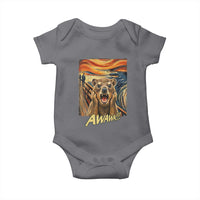 Funny Awawa Hyrax Baby Onesie The Scream Art Oddly Specific Meme Animal
