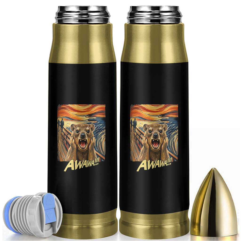 Funny Awawa Hyrax Bullet Tumbler The Scream Art Oddly Specific Meme Animal