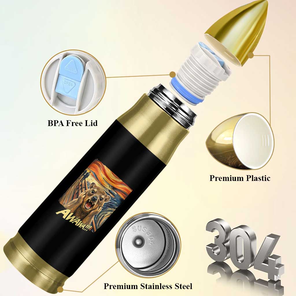 Funny Awawa Hyrax Bullet Tumbler The Scream Art Oddly Specific Meme Animal