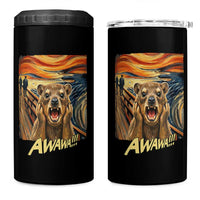 Funny Awawa Hyrax 4 in 1 Can Cooler Tumbler The Scream Art Oddly Specific Meme Animal