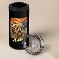 Funny Awawa Hyrax 4 in 1 Can Cooler Tumbler The Scream Art Oddly Specific Meme Animal