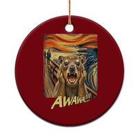 Funny Awawa Hyrax Ceramic Ornament The Scream Art Oddly Specific Meme Animal