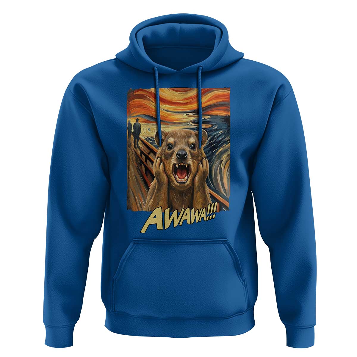 Funny Awawa Hyrax Hoodie The Scream Art Oddly Specific Meme Animal