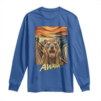 Funny Awawa Hyrax Long Sleeve Shirt The Scream Art Oddly Specific Meme Animal