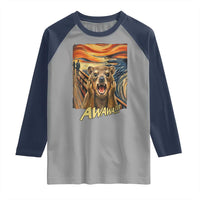 Funny Awawa Hyrax Raglan Shirt The Scream Art Oddly Specific Meme Animal