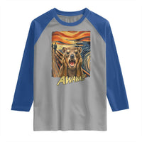 Funny Awawa Hyrax Raglan Shirt The Scream Art Oddly Specific Meme Animal