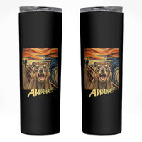 Funny Awawa Hyrax Skinny Tumbler The Scream Art Oddly Specific Meme Animal