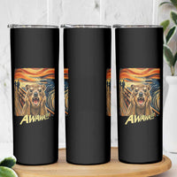 Funny Awawa Hyrax Skinny Tumbler The Scream Art Oddly Specific Meme Animal