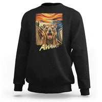 Funny Awawa Hyrax Sweatshirt The Scream Art Oddly Specific Meme Animal