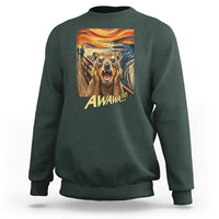 Funny Awawa Hyrax Sweatshirt The Scream Art Oddly Specific Meme Animal