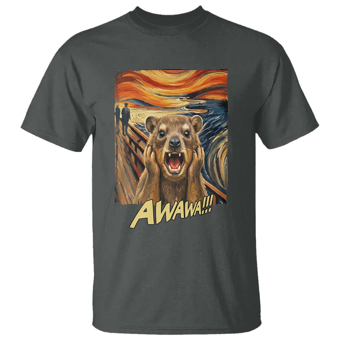 Funny Awawa Hyrax T Shirt The Scream Art Oddly Specific Meme Animal