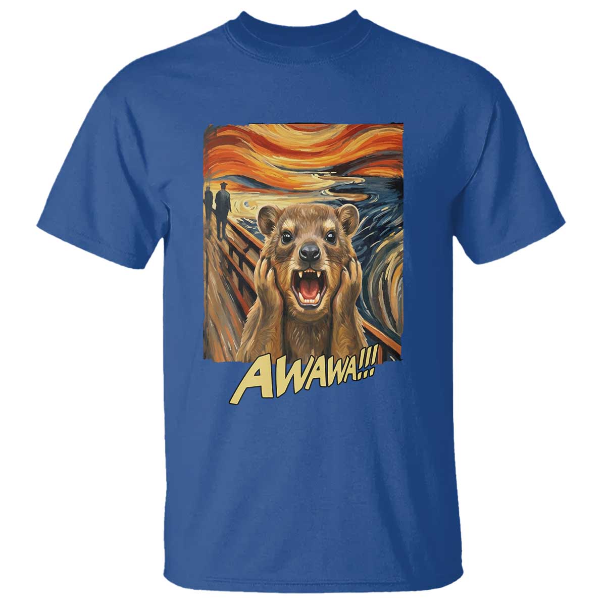 Funny Awawa Hyrax T Shirt The Scream Art Oddly Specific Meme Animal