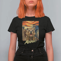 Funny Awawa Hyrax T Shirt For Women The Scream Art Oddly Specific Meme Animal