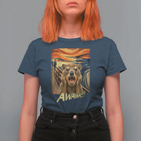 Funny Awawa Hyrax T Shirt For Women The Scream Art Oddly Specific Meme Animal