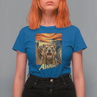 Funny Awawa Hyrax T Shirt For Women The Scream Art Oddly Specific Meme Animal