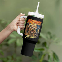 Funny Awawa Hyrax Tumbler With Handle The Scream Art Oddly Specific Meme Animal