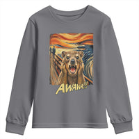 Funny Awawa Hyrax Youth Sweatshirt The Scream Art Oddly Specific Meme Animal
