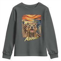 Funny Awawa Hyrax Youth Sweatshirt The Scream Art Oddly Specific Meme Animal