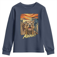 Funny Awawa Hyrax Youth Sweatshirt The Scream Art Oddly Specific Meme Animal