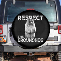 Funny Respect The Groundhog Spare Tire Cover Screaming Woodchuck Meme Groundhog Day - Wonder Print Shop