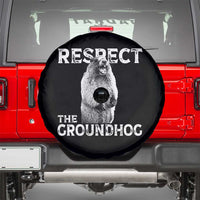 Funny Respect The Groundhog Spare Tire Cover Screaming Woodchuck Meme Groundhog Day - Wonder Print Shop