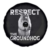 Funny Respect The Groundhog Spare Tire Cover Screaming Woodchuck Meme Groundhog Day - Wonder Print Shop