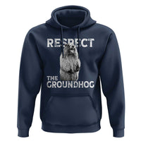 Funny Respect The Groundhog Hoodie Screaming Woodchuck Meme Groundhog Day - Wonder Print Shop