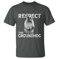 Funny Respect The Groundhog T Shirt Screaming Woodchuck Meme Groundhog Day - Wonder Print Shop