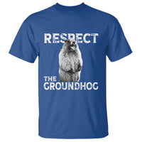 Funny Respect The Groundhog T Shirt Screaming Woodchuck Meme Groundhog Day - Wonder Print Shop