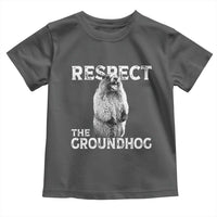 Funny Respect The Groundhog Toddler T Shirt Screaming Woodchuck Meme Groundhog Day - Wonder Print Shop
