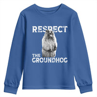 Funny Respect The Groundhog Youth Sweatshirt Screaming Woodchuck Meme Groundhog Day - Wonder Print Shop